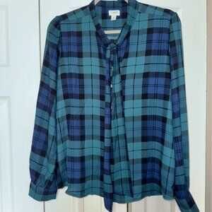 J.Crew Plaid Blouse